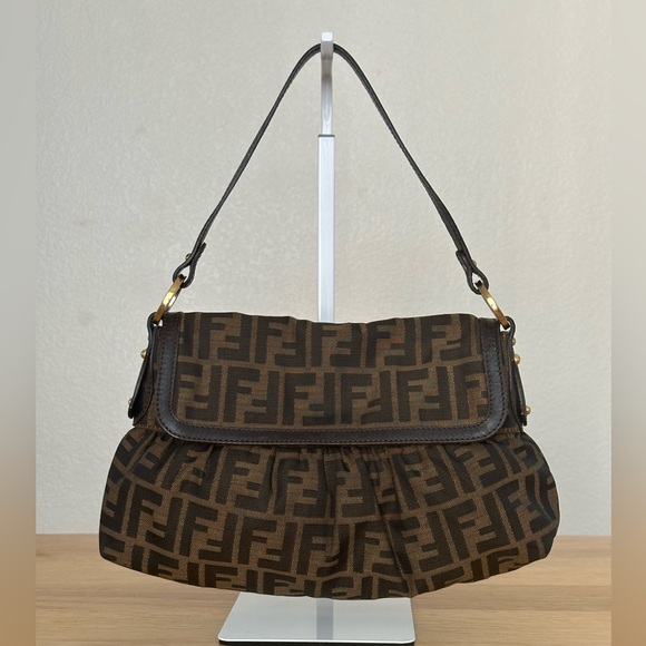 Fendi Handbags - Fendi Zucca Small Shoulder Bag